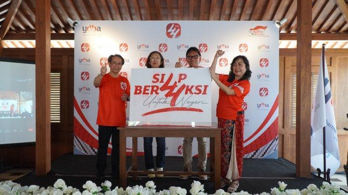 Seremoni Perayaan HUT Yayasan Dharma Bhakti Astra (YDBA) yang ditandai dengan diresmikannya tagline YDBA, yaitu “Siap Beraksi untuk Negeri” di Yogyakarta, Kamis (02/05).