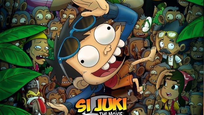 Rumah produksi Falcon Pictures merilis poster resmi film animasi terbaru Si Juki The Movie Harta Pulau Monyet, Jumat (31/5/2024). Film animasi Si Juki The Movie Harta Pulau Monyet tayang di bioskop 27 Juni 2024.