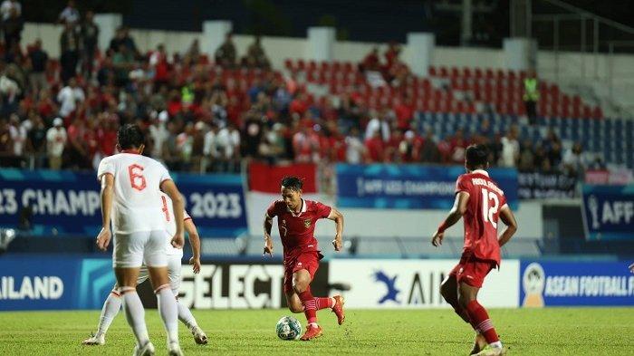 Timnas Indonesia U-23 lawan Timnas Vietnam U-23 di babak extra time final Piala AFF U-23 2023 di Rayong Province Stadium, Thailand, Sabtu (26/8/2023) pukul 20.00 WIB.