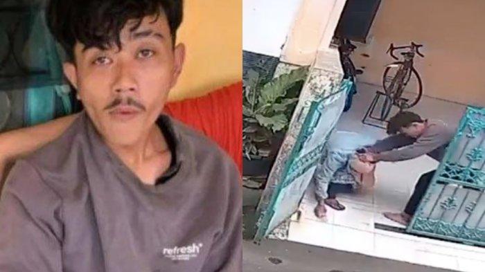 ANAK ANIAYA IBU - Terjadi penganiyaan seorang pemuda terhadap ibu kandungnya. Aksi brutal itu terekam kamera CCTV tetangganya di Bekasi