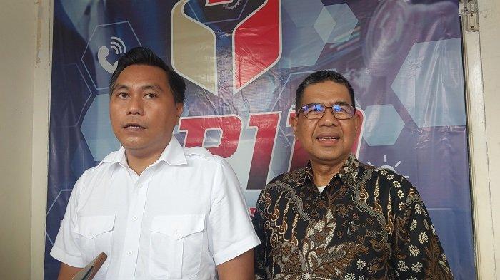 Ketua Tim Pemenangan Faldo-Fadhlin, Andreas Pamungkas (kiri), tak terima atas hasil survei KediKOPI.