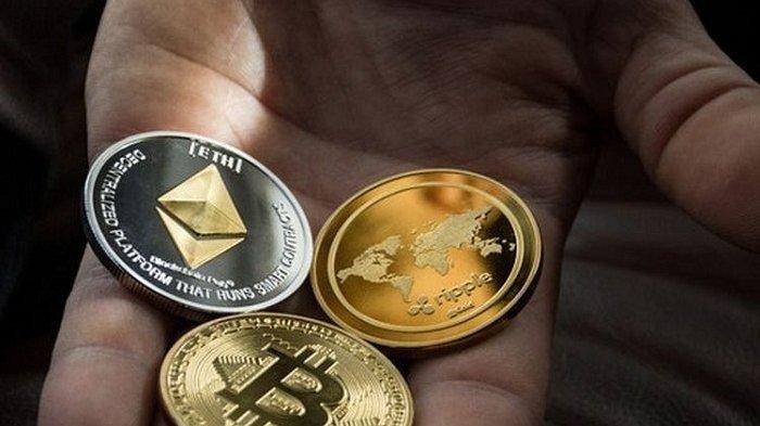 ILUSTRASI Mata uang kripto.