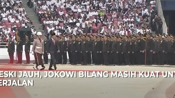 Presiden Jokowi Pilih Jalan Kaki Periksa Pasukan dalam Upacara HUT Bhayangkara ke-77 di GBK, Ini Alasannya!