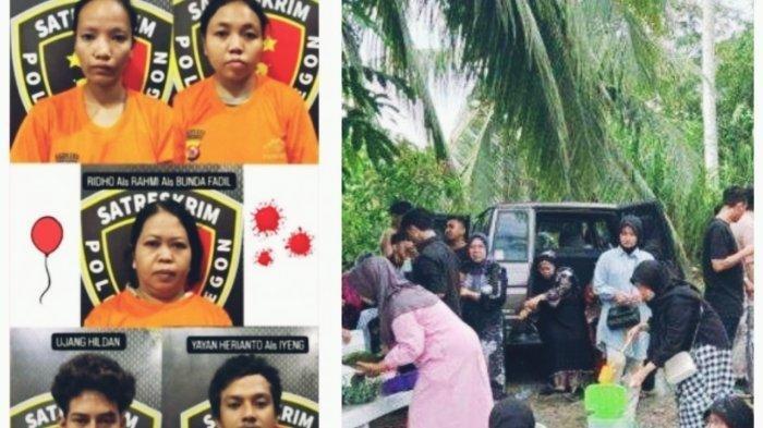 Kejamnya Emi Wanita Pelaku Pembunuhan Bocah di Lebak, Saran ke Rekannya untuk Bakar Jasad Korban (kolase foto istimewa)