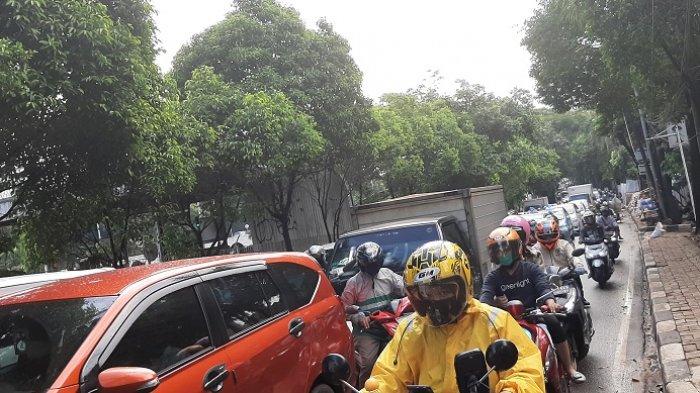 Ilustrasi macet di sekitar kawasan Senayan.