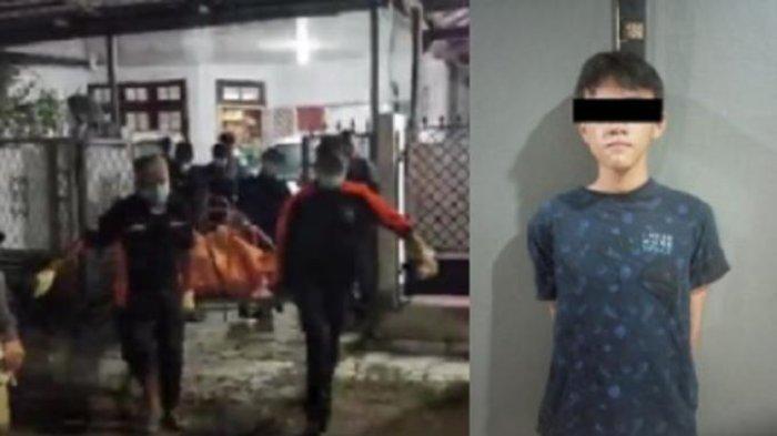 MAS (14), pembunuh ayah dan nenek di Lebak Bulus, Jaksel.