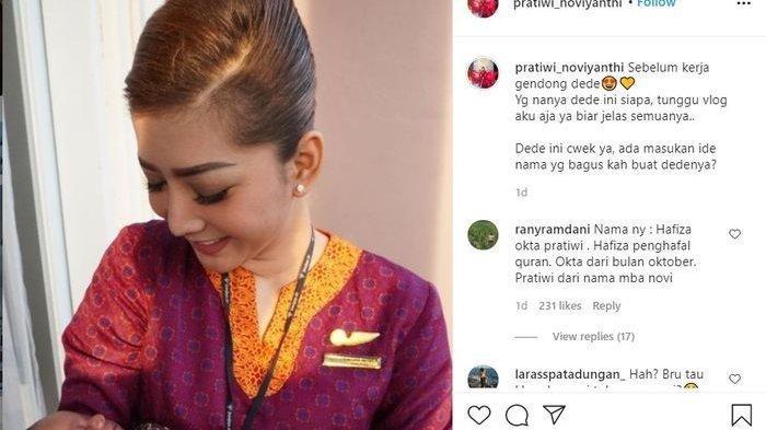 Pratiwi Noviyanthi saat masih menjadi pramugari, sebelum banting setir jadi youtuber.