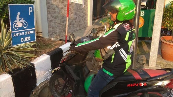 Ilustrasi driver ojol.