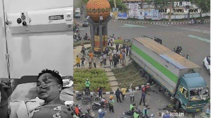 JFN (24), sopir yang mengendarai truk kontainer wing box dan menabrak 16 kendaraan di Kota Tangerang, Banten, alami luka-luka usai melarikan diri dan diamuk massa, Kamis (31/10/2024). Dari pemeriksaan polisi, JFN hanya berstatus kernet truk, tidak memiliki SIM dan mengonsumsi narkoba.