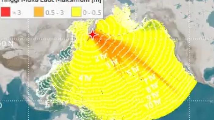Tiba di Papua, Ini Beragam Ketinggian Tsunami  Akibat Gempa Rusia