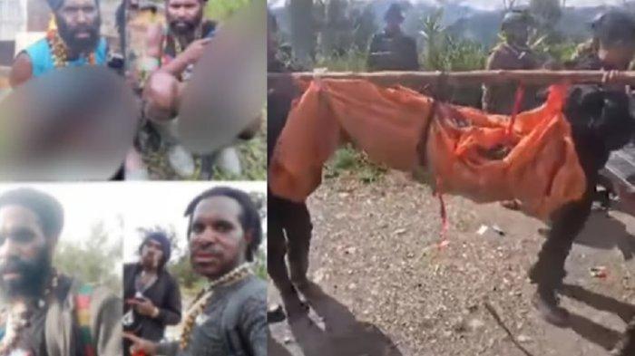 VIRAL MEDIA SOSIAL -  Tangkapan layar video viral yang merekam operasi militer Tim Komando Operasi TNI Habema yang tergabung dalam Komando Gabungan Wilayah Pertahanan (Kogabwilhan) III di Kabupaten Intan Jaya, Papua Tengah. Dalam operasi tersebut, salah satu tokoh kelompok kriminal bersenjata (KKB), Enos Tipagau yang dikenal sadis akhirnya tewas.
