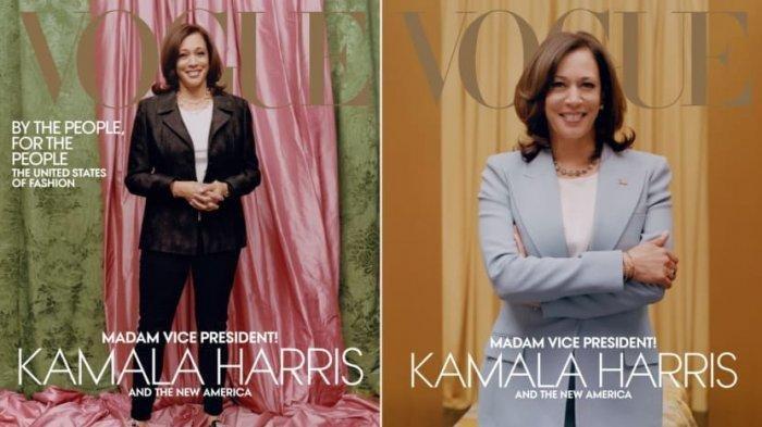 Foto Wakil Presiden AS terpilih, Kamala Harris untuk sampul Majalah Vogue Amerika edisi Februari menuai kontroversi