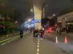Pasar Taman Puring Terbakar, Arus Lalin di Jalan Kyai Maja Jaksel Ditutup