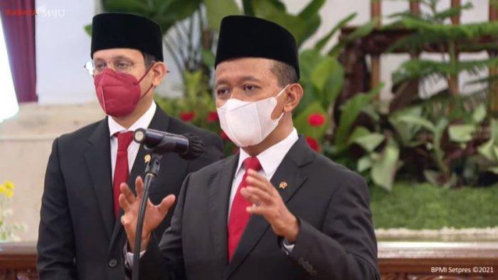 Konfrensi pers Menteri Investasi sekaligus Kepala Badan Koordinasi Penanaman Modal (BKPM) Bahlil Lahadalia, Rabu (28/4/2021).