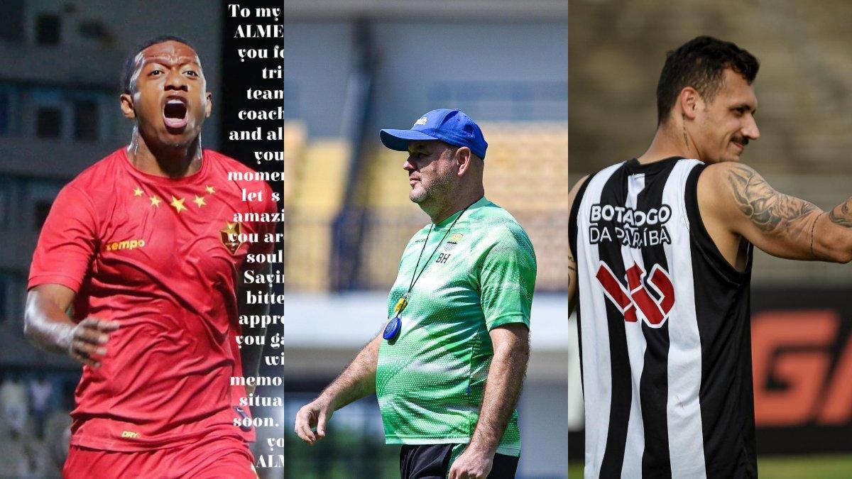 Kolase Brayan Angulo (kiri) dan Bruno Mota (kanan), dua gelandang serang asing yang kabarnya mencuri minat dari Pelatih Persib Bandung, Bojan Hodak (tengah).