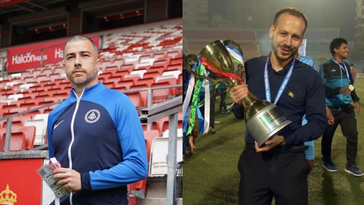 Kolase foto kandidat pelatih asing PSIM Yogyakarta di Liga 1 2025, Marcos Reina (kiri) dan Mario Lemos (kanan).