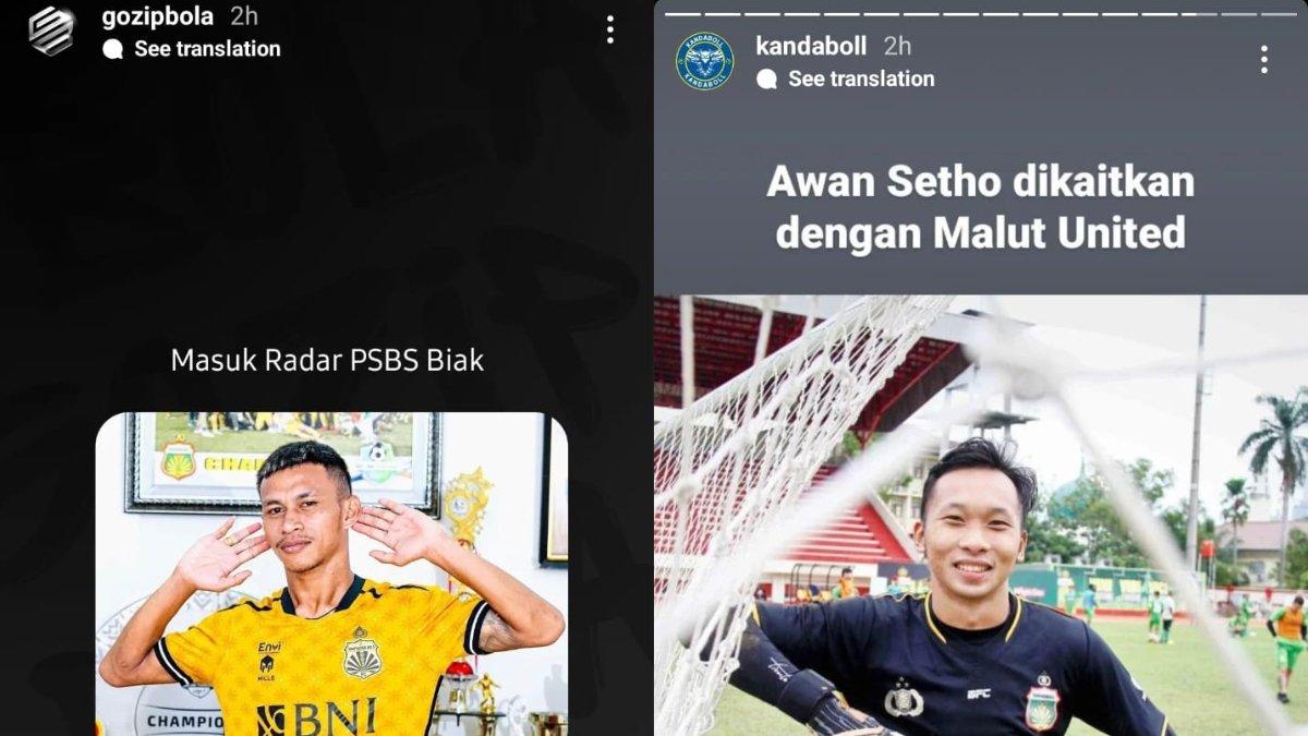 Kolase rumor Osvaldo Haay (kiri) dan Awan Setho (kanan) yang kans hengkang dari Bhayangkara FC di Liga 1 2024 mendatang.