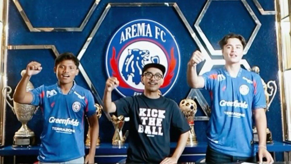 Potret dua rekrutan anyar Arema FC untuk putaran kedua Liga 1 2024, Aswin (kiri) dan Brandon Scheunemann (kanan).