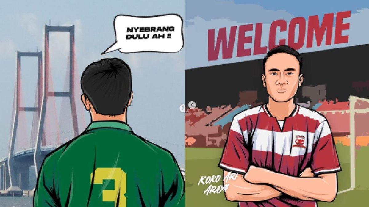 Madura United mengabarkan kedatangan Koko Ari Araya yang telah dilepas oleh Persebaya Surabaya, Rabu (10/5/2023).