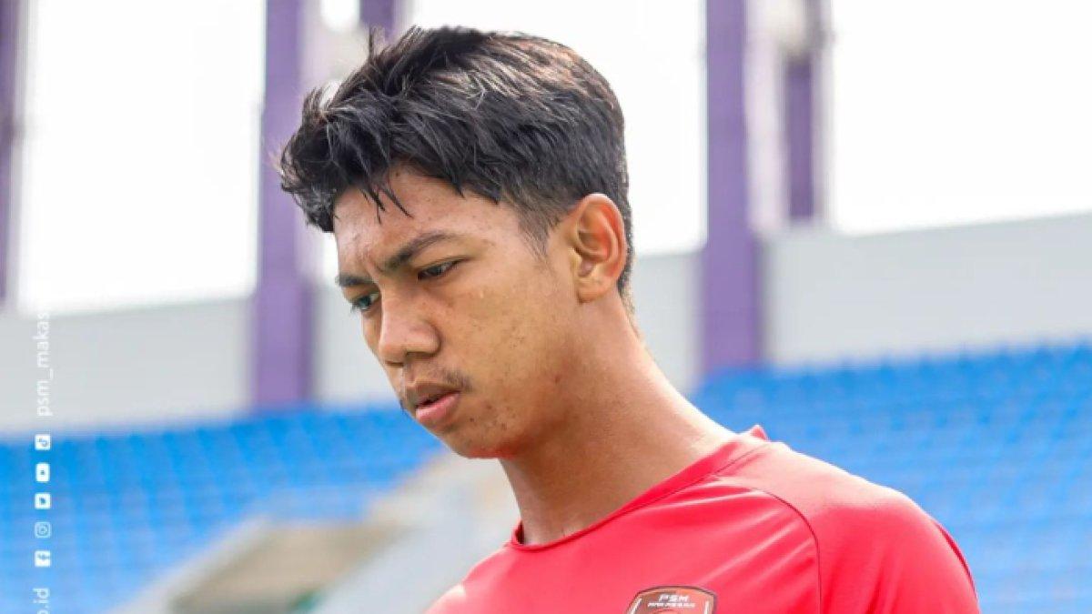 Wonderkid PSM Makassar Ananda Raehan yang rumornya dilirik Arema FC dan Persija Jakarta.