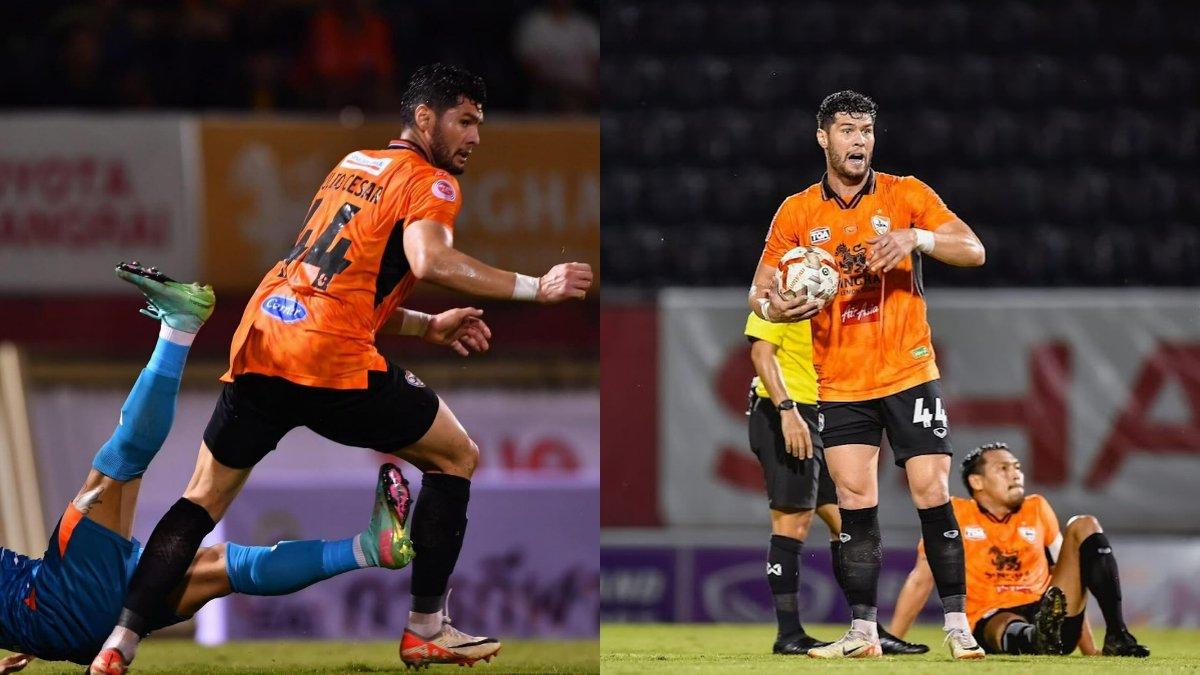 AKSI JULIO CESAR - Potret Julio Cesar saat berseragam Singha Chiangrai United, diunggah akun Instagram resminya @juliocfrieta44, 27 Februari 2025.