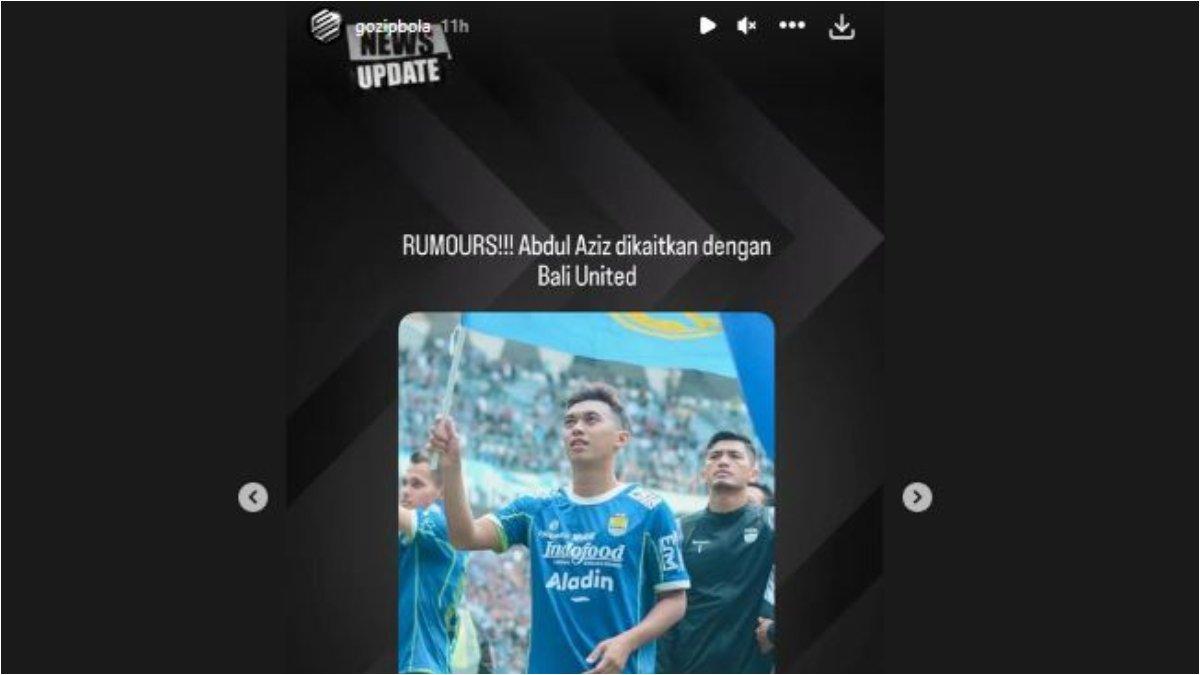 Gelandang setia Persib Bandung Abdul Aziz yang lagi digoda Bali United.