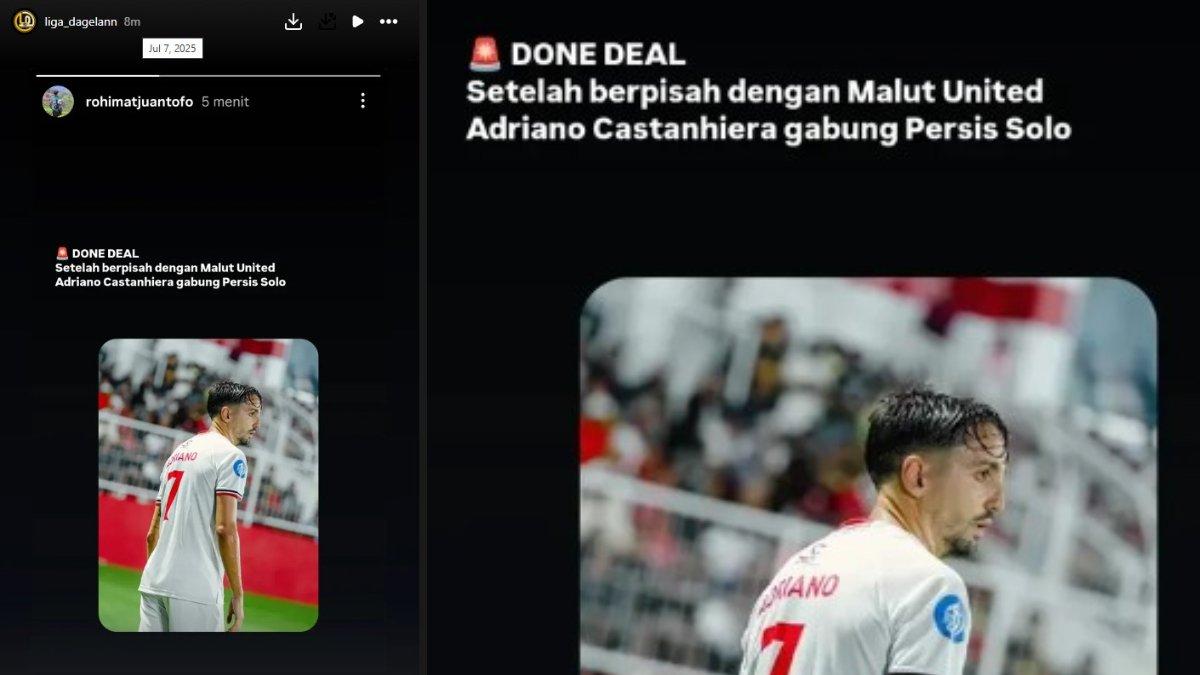 BURSA TRANSFER PERSIS SOLO - Adriano Castanheira dikabarkan gabung Persis Solo di Liga 1 2025/2026.