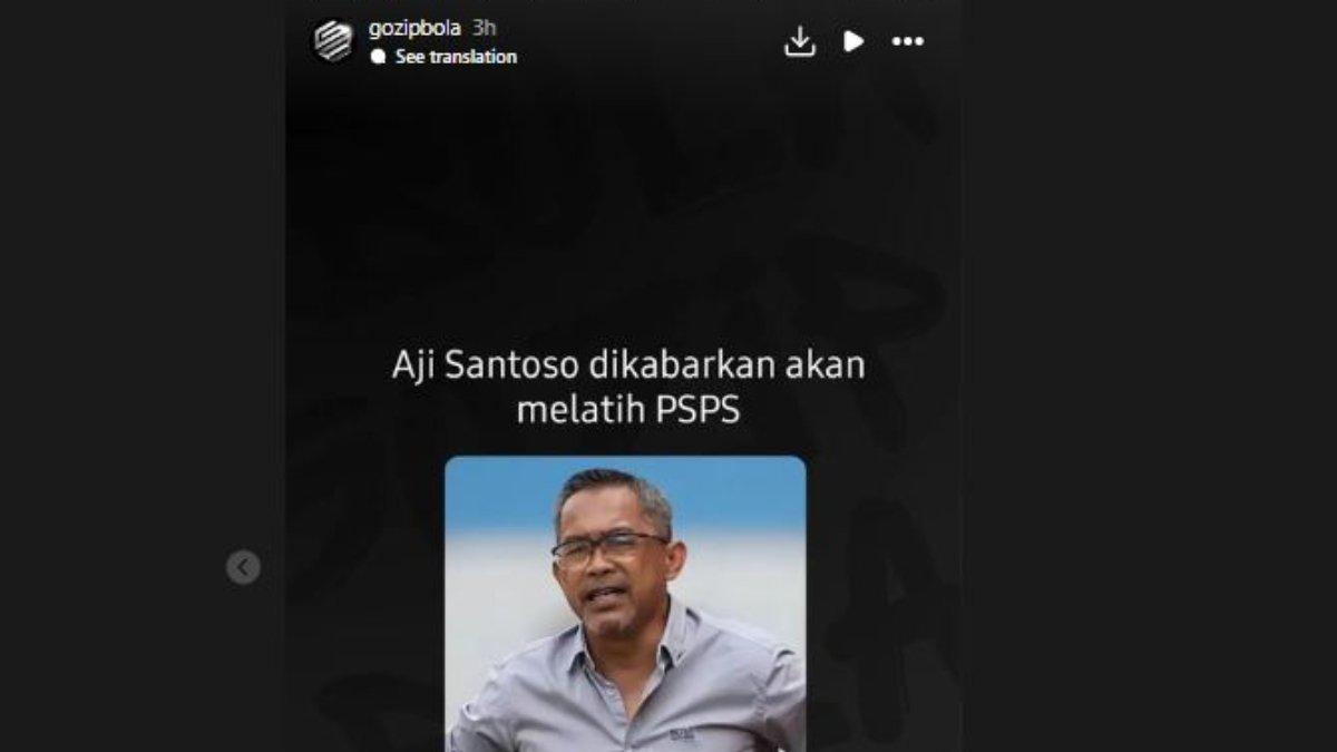 Aji Santoso masuk ke dalam lis bidikan PSPS Pekanbaru.