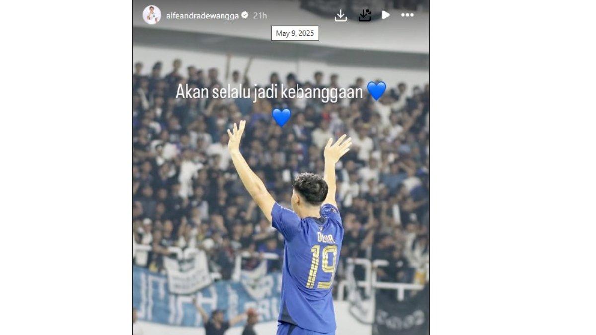 RUMOR TRANSFER PSIS SEMARANG - Alfeandra Dewangga mengunggah postingan berbau perpisahan di Instagram sang pemain, Jumat, 9 Mei 2025.