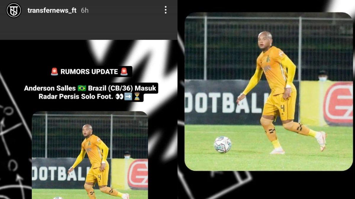 Rumor diminatinya bek veteran asal Brasil milik Bhayangkara FC, yakni Anderson Salles oleh Persis Solo, Rabu, 8 Mei 2024.