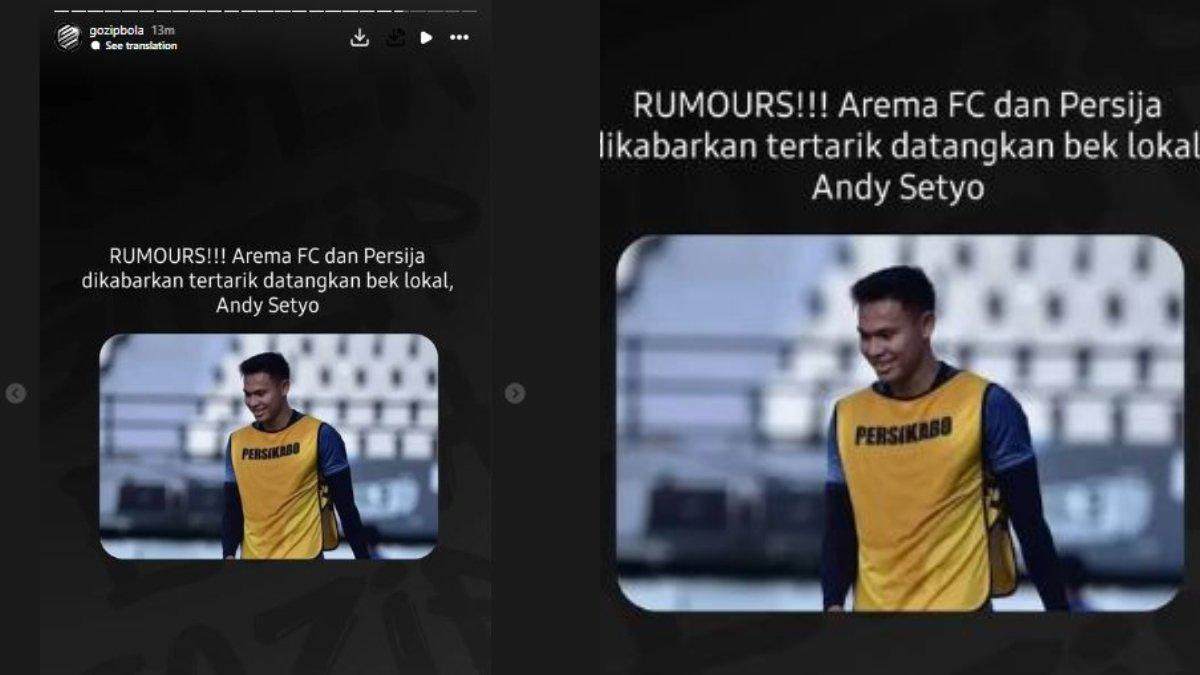 Andy Setyo Arema Persija 23