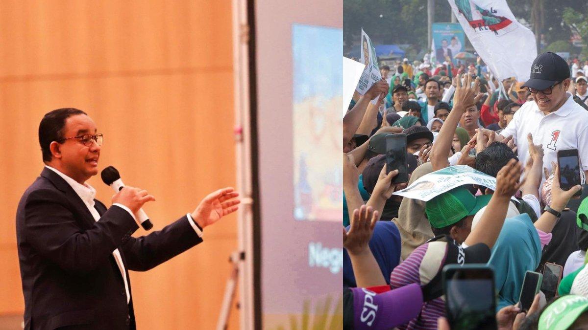 Anies Baswedan (kiri) dan Cak Imin (kanan).