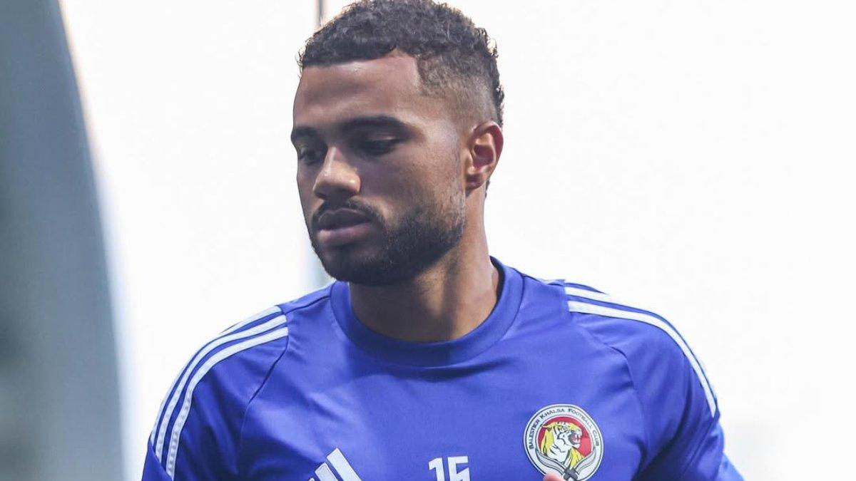 PENYERANG-SAYAP KIRI, Anton Fase saat masih menggunakan baju kebanggaan klub Balestier Khals, 1 Juli 2025. Persis Solo gaet rekan Kodai Tanaka di tim Balestier Khalsa, Anton Fase, untuk musim 2025/2026, Jumat (11/7/2025).