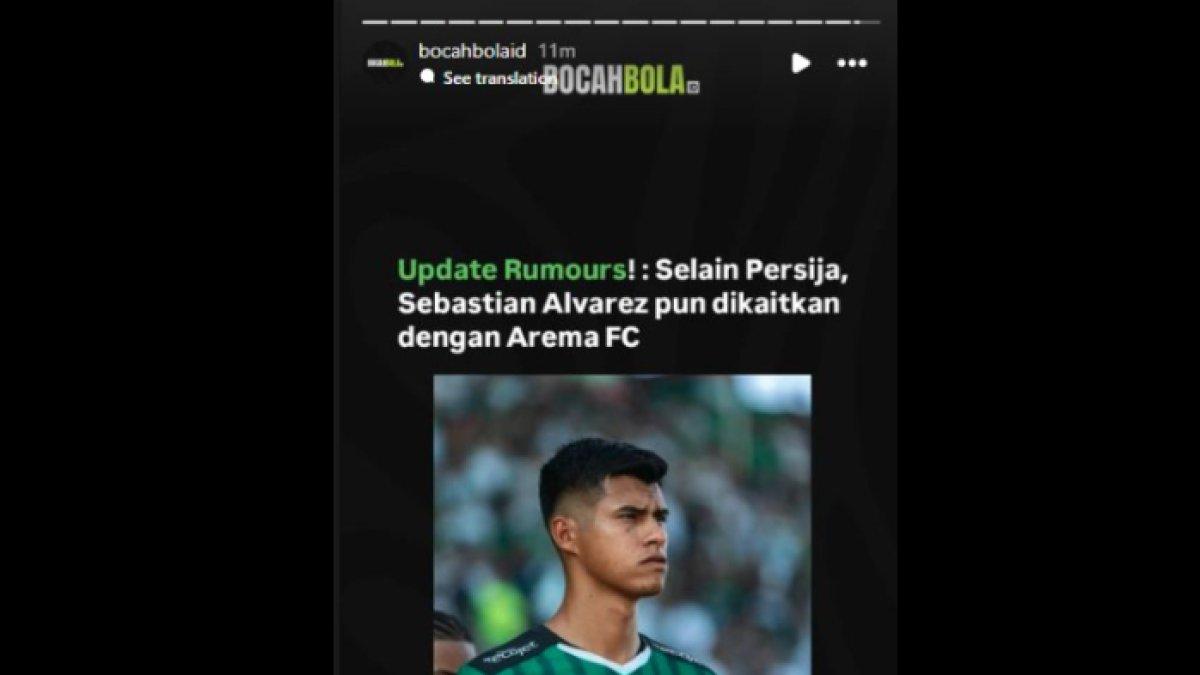Arema FC kabarnya ikut meramaikan perburuan Sebastian Alvarez, bek timnas Bolivia yang sebelumnya dikaitkan ke Persija Jakarta, Senin (23/12).