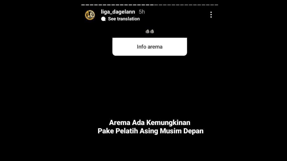 Rumor Arema FC yang kans dilatih oleh pelatih asing di musim 2024/2025 kelak sebagai pengganti Widodo C Putro, Jumat, 3 Mei 2024.