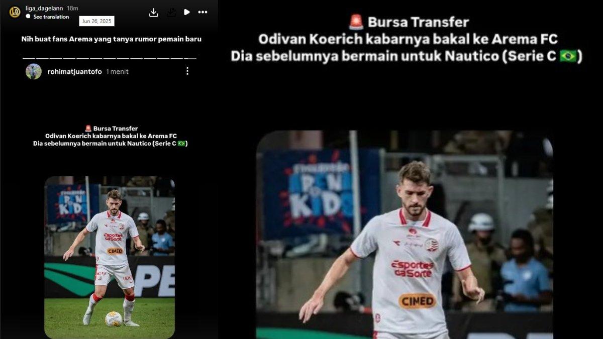 BURSA TRANSFER AREMA FC - Arema FC dikaitkan dengan bek asing dari Liga 3 Brasil, Odivan Koerich.