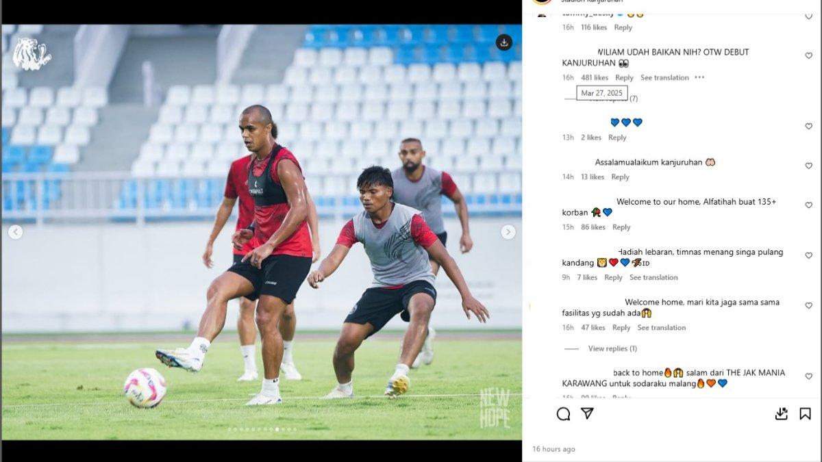 AREMA FC - Aremania curiga bahwa Wiliam Marcilio segera comeback memperkuat Arema FC.