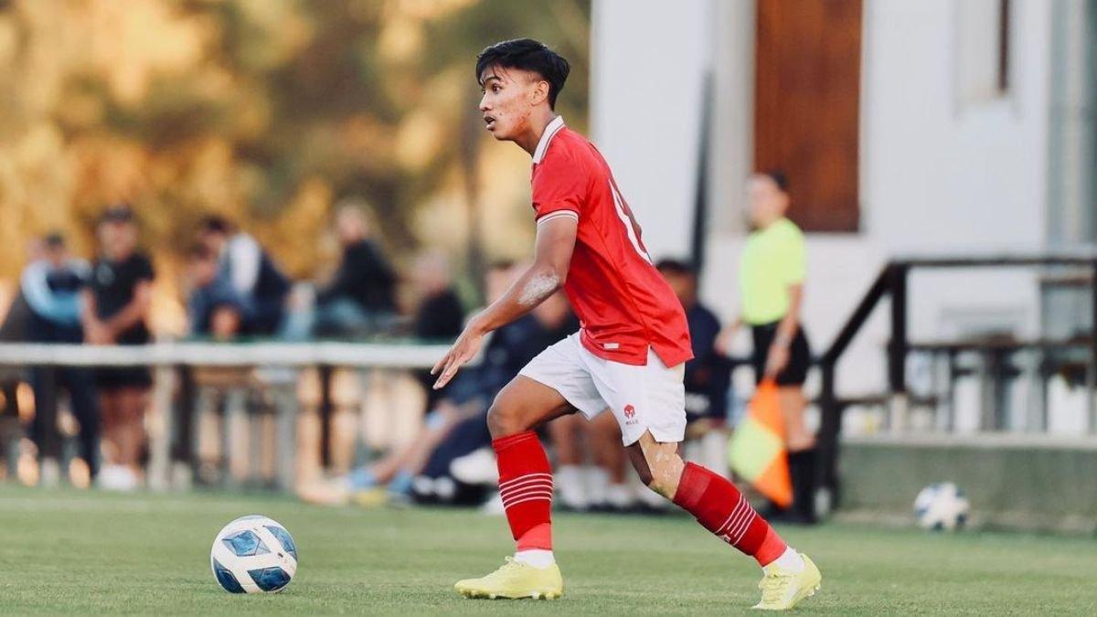 Potret Arkhan Fikri ketika membela Timnas Indonesia