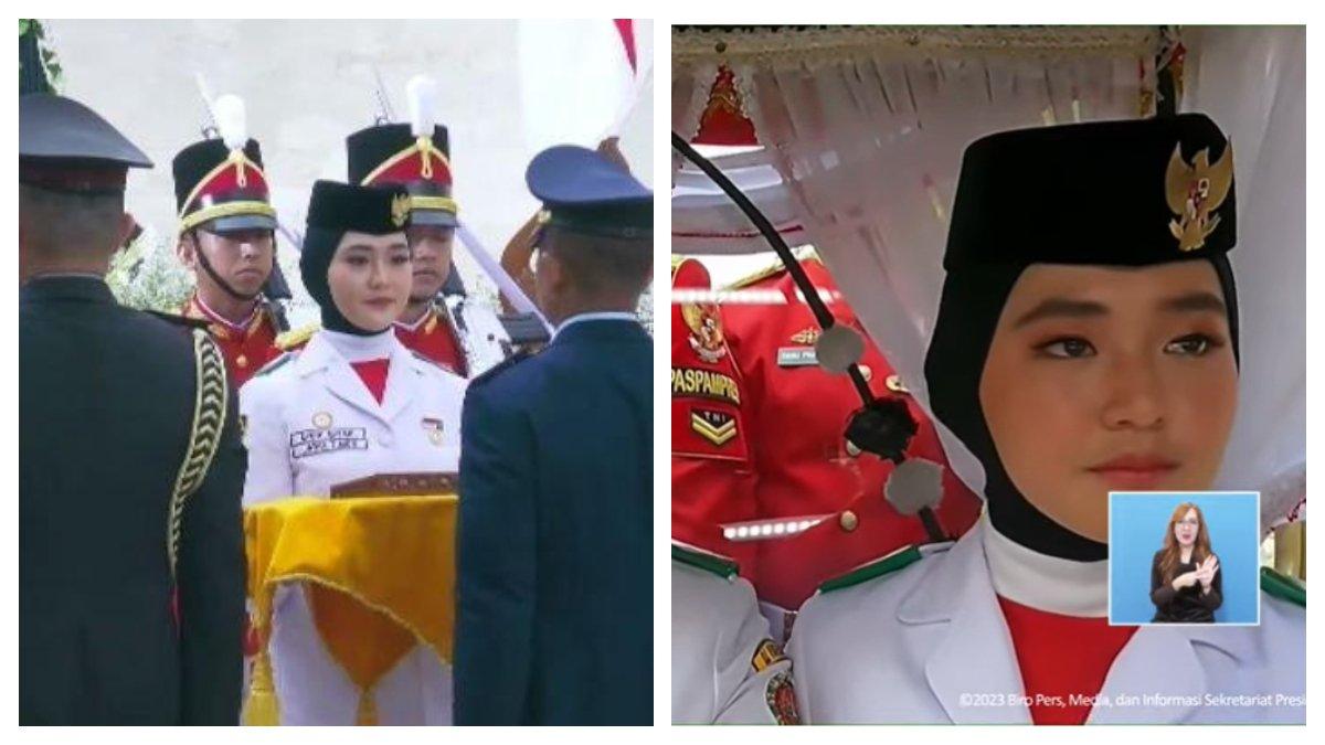 Potret Ayumi Putri Sasaki, purna Paskibraka keturunan Jepang yang menjadi perbincangan hangat usai ditugaskan kembali sebagai pembawa teks proklamasi dalam HUT ke-78 RI.