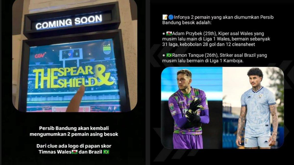BOCORAN TRANSFER PERSIB - Unggahan Insta Story @gosballfc yang memperlihatkan papan neon box di bioskop berisi kode pemain anyar Persib Bandung, Jumat (27/6/2025).
