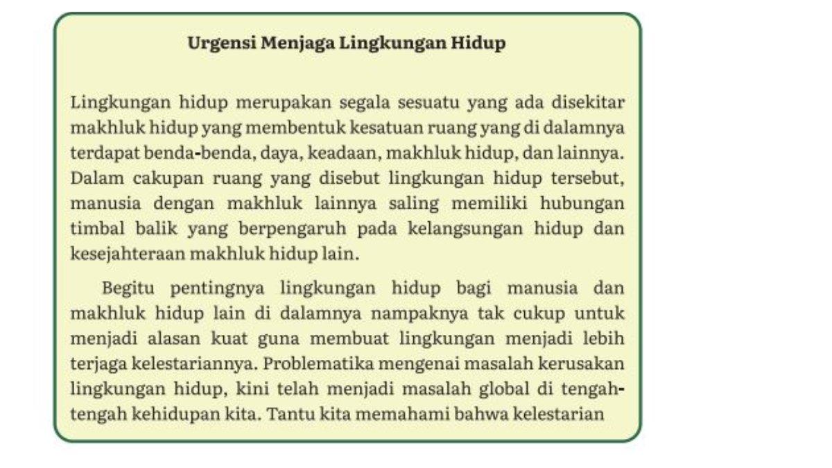 Berikut bacaan Teks Eksposisi yang harus dibaca terlebih dahulu untuk menjawab latihan soal 1 halaman 55-57.