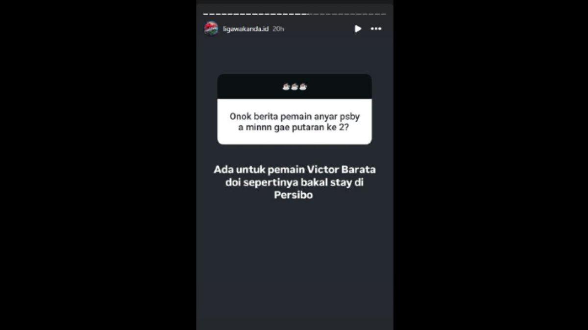 Rumor sosok gelandang serang Persibo Bojonegoro, yakni Barata yang batal diangkut Persebaya Surabaya di putaran kedua musim 2024/2025 karena ingin bertahan di timnya saat ini, Minggu (15/12).