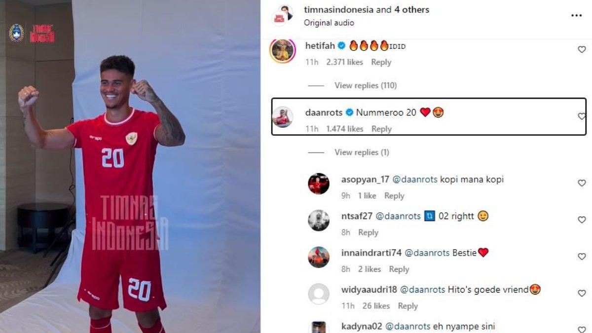 Potret winger FC Twente, Daan Rots yang mengomentari bergabungnya rekannya di klub, yakni Mees Hilgers ke Timnas Indonesia, Senin (30/9).