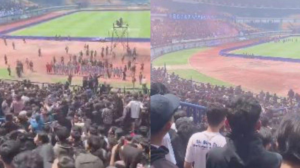 BOBOTOH - Momen Bobotoh turut geruduk sesi latihan Persib Bandung di Stadion Gelora Bandung Lautan Api (GBLA), Kamis (13/2/2025) jelang bertandang ke markas Persija Jakarta.