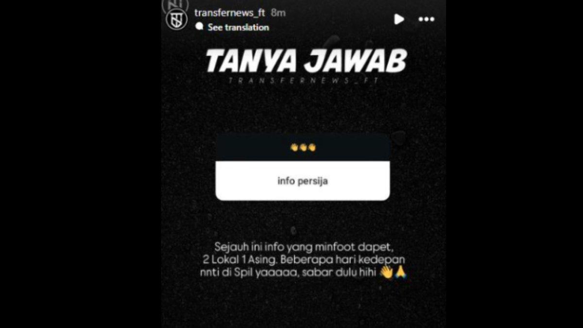 Rumor Persija Jakarta yang santer mendatangkan tiga pemain baru untuk putaran kedua Liga 1 2024, Rabu (25/12).