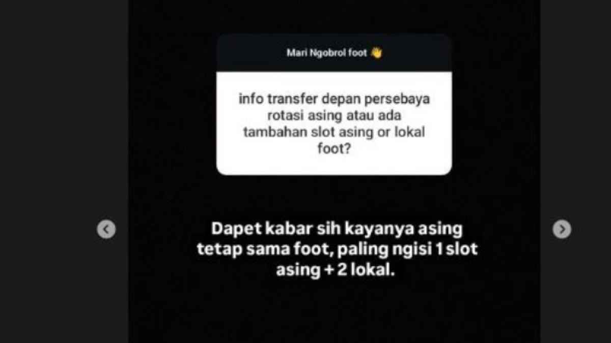 Bocoran transfer Persebaya Surabaya yang santer bakal mendatangkan pemain asing anyar.