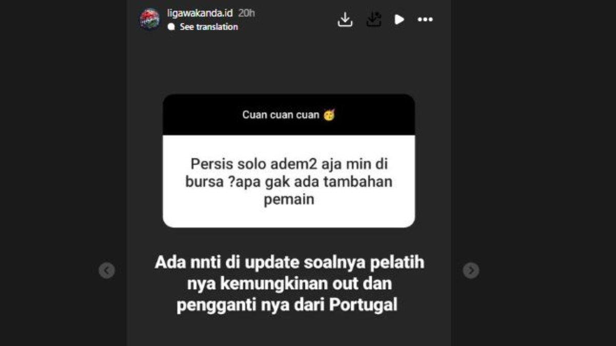 Bocoran terkait kans Milomir Seslija diganti oleh pelatih asal Portugal.