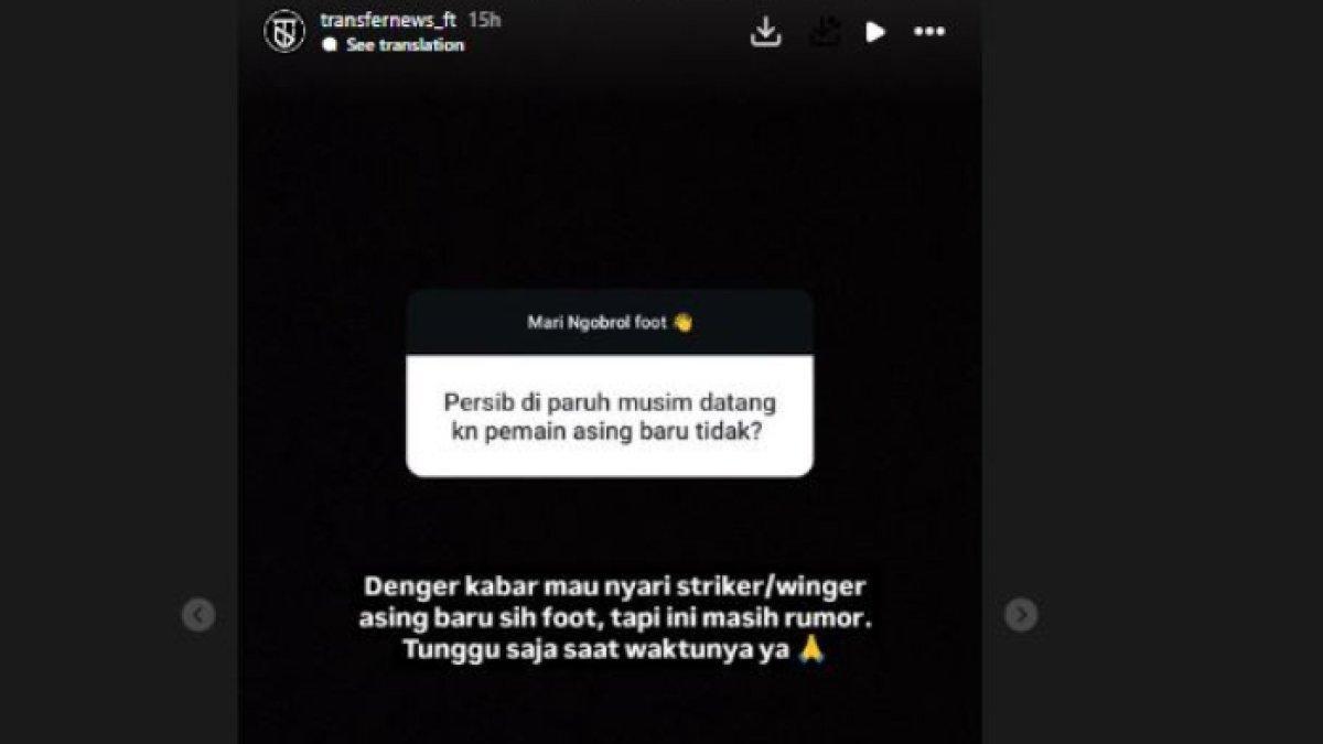 Bocoran gerak-gerik transfer Persib Bandung untuk paruh musim 2024/2025.