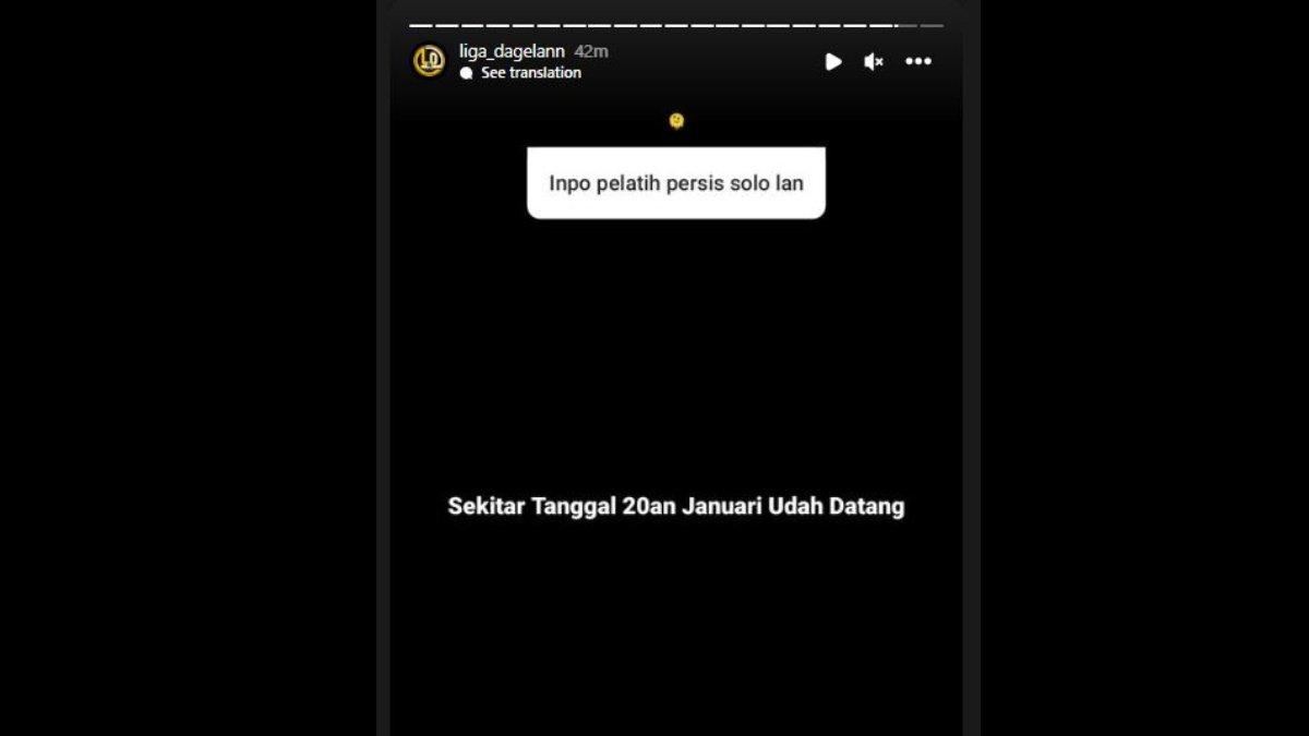 Rumor tanggal kedatangan pelatih baru Persis Solo di sisa kompetisi Liga 1 2023, Senin 8 Januari 2024.