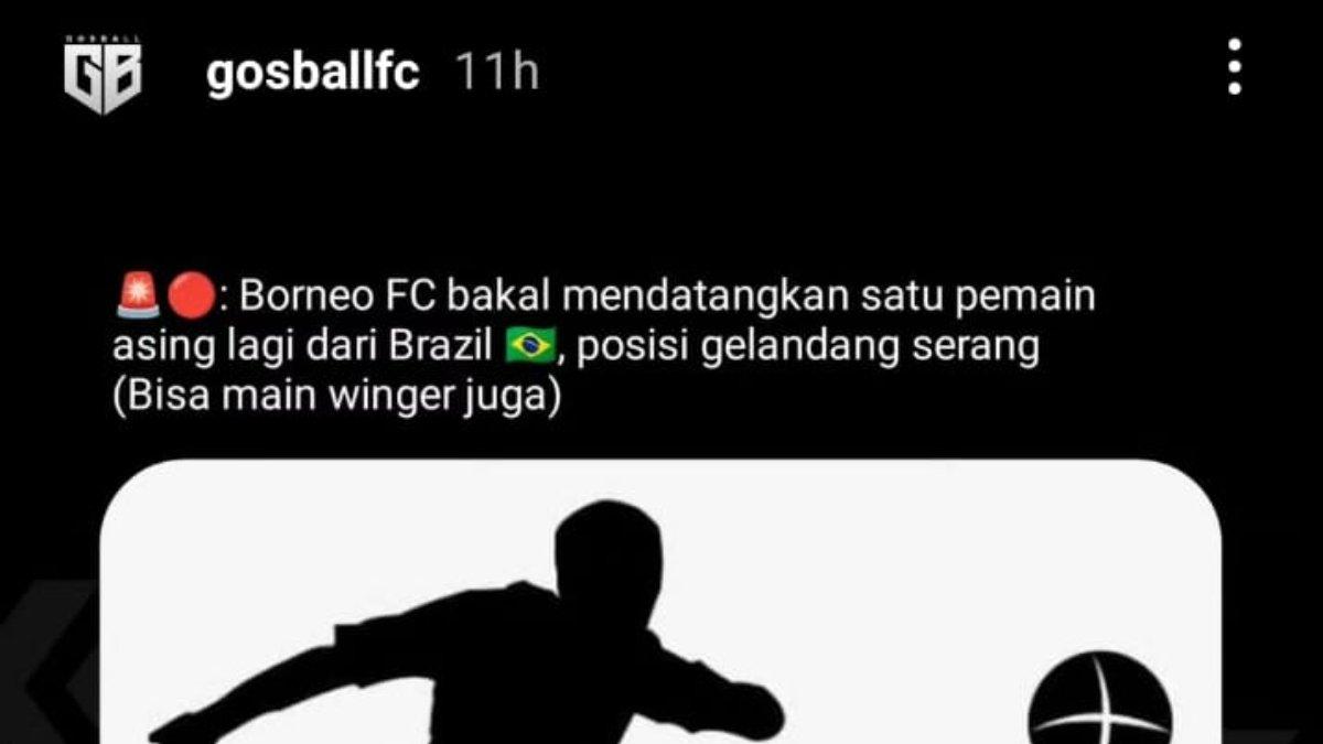 Rumor calon pemain asing baru dari Borneo FC di Liga 1 2024 yang kabarnya seorang gelandang serang dari Brasil, Jumat 2 Agustus 2024.